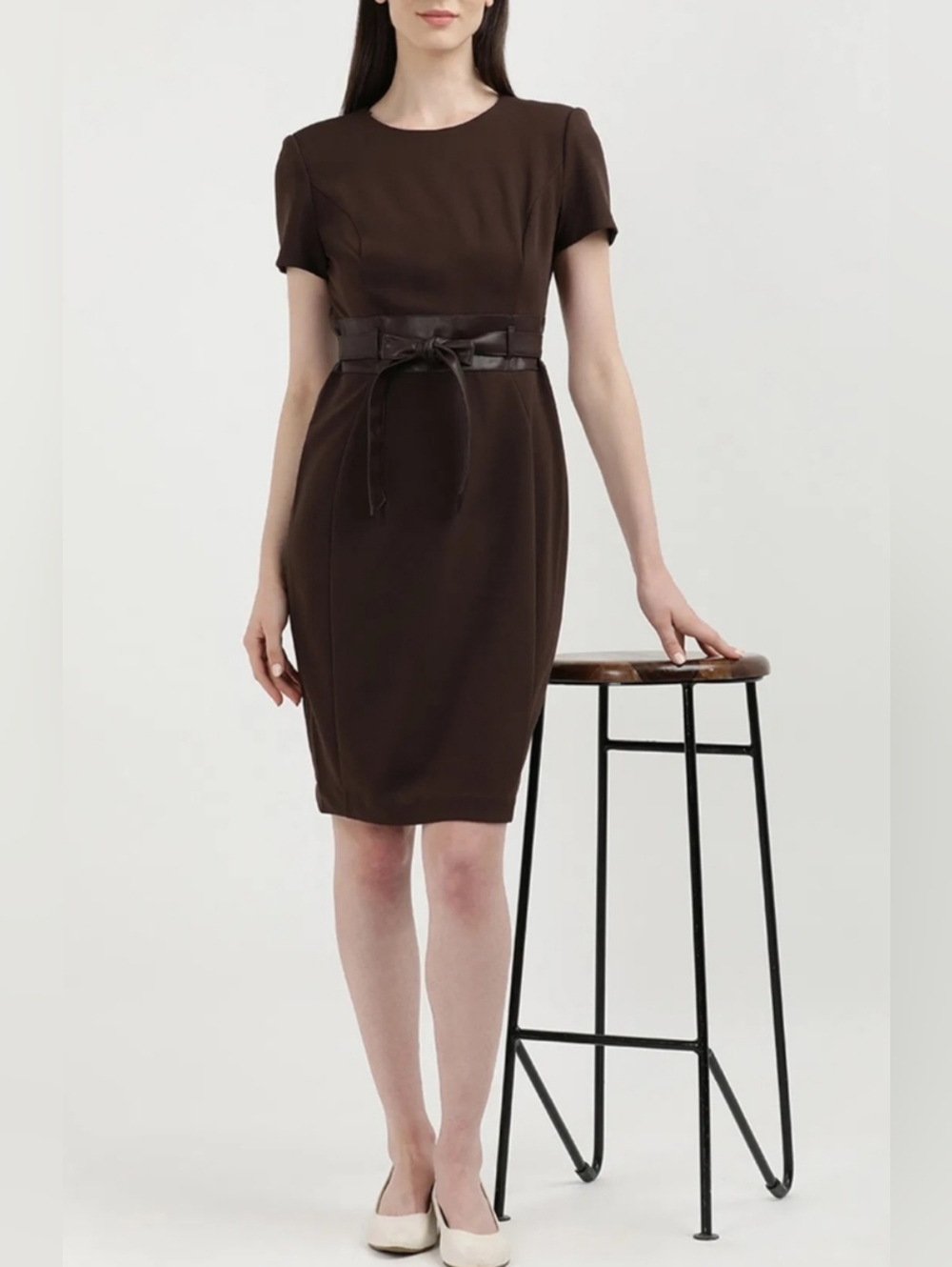 Calvin Klein Classic Brown Dress. Career. Professional.